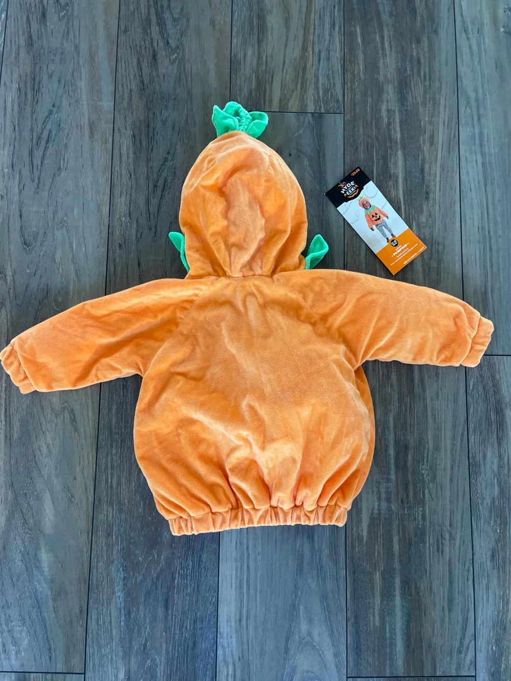 Infant Pumpkin Halloween Costume Pullover Hyde and EEK! Orange size 12-18 months